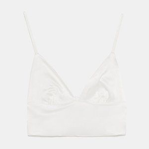 white crop bra